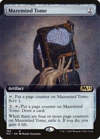 Mazemind Tome (Extended Art) - Core Set 2021 - Magic: The Gathering card