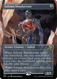 Solemn Simulacrum (Alternate Art) - Core Set 2021 - Magic: The Gathering card