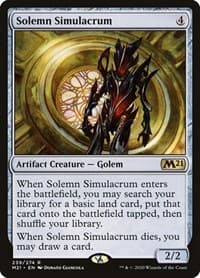 Solemn Simulacrum - Core Set 2021 - Magic: The Gathering card