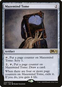 Mazemind Tome - Core Set 2021 - Magic: The Gathering card