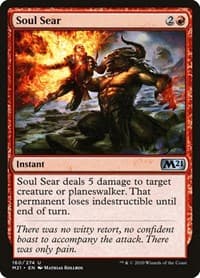 Soul Sear - Core Set 2021 - Magic: The Gathering card