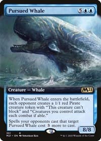 Pursued Whale (Extended Art) - Core Set 2021 - Magic: The Gathering card
