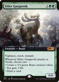 Elder Gargaroth (Extended Art) - Core Set 2021 - Magic: The Gathering card