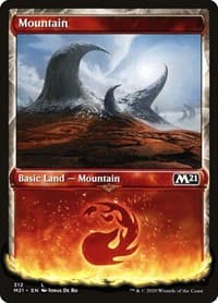 Mountain (Showcase) - Core Set 2021 - Magic: The Gathering card