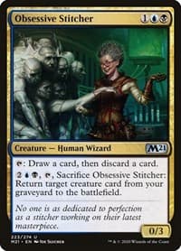 Obsessive Stitcher - Core Set 2021 - Magic: The Gathering card