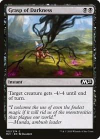 Grasp of Darkness - Core Set 2021 - Magic: The Gathering card