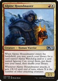 Alpine Houndmaster - Core Set 2021 - Magic: The Gathering card