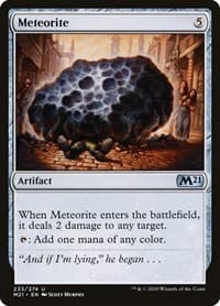 Meteorite - Core Set 2021 - Magic: The Gathering card