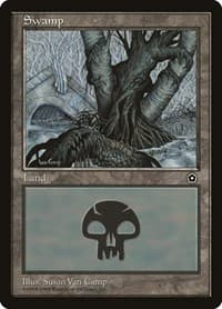 Swamp (163) - Portal Second Age - Magic: The Gathering card
