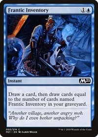 Frantic Inventory - Core Set 2021 - Magic: The Gathering card