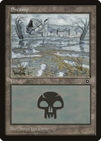 Swamp (165) - Portal Second Age - Magic: The Gathering card