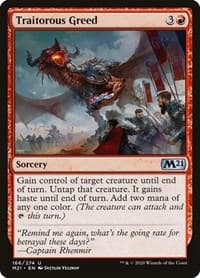Traitorous Greed - Core Set 2021 - Magic: The Gathering card