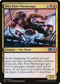 Dire Fleet Warmonger - Core Set 2021 - Magic: The Gathering card