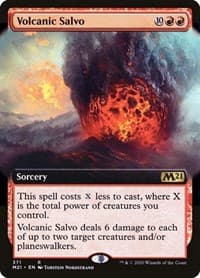 Volcanic Salvo (Extended Art) - Core Set 2021 - Magic: The Gathering card