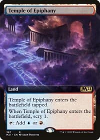 Temple of Epiphany (Extended Art) - Core Set 2021 - Magic: The Gathering card