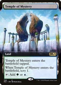 Temple of Mystery (Extended Art) - Core Set 2021 - Magic: The Gathering card