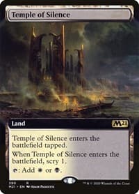 Temple of Silence (Extended Art) - Core Set 2021 - Magic: The Gathering card