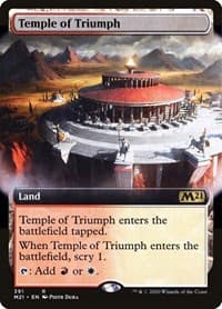 Temple of Triumph (Extended Art) - Core Set 2021 - Magic: The Gathering card