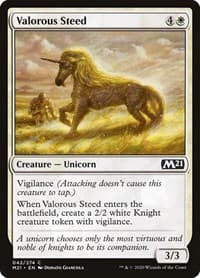 Valorous Steed - Core Set 2021 - Magic: The Gathering card