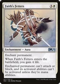 Faith's Fetters - Core Set 2021 - Magic: The Gathering card