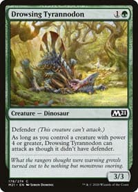 Drowsing Tyrannodon - Core Set 2021 - Magic: The Gathering card