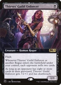 Thieves' Guild Enforcer (Extended Art) - Core Set 2021 - Magic: The Gathering card