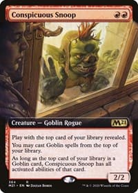 Conspicuous Snoop (Extended Art) - Core Set 2021 - Magic: The Gathering card