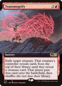 Transmogrify (Extended Art) - Core Set 2021 - Magic: The Gathering card