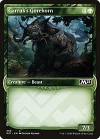 Garruk's Gorehorn (Showcase) - Core Set 2021 - Magic: The Gathering card