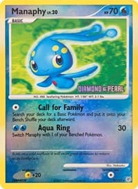 Manaphy - 9/130 [Diamond & Pearl] - Burger King Promos - Pokemon card