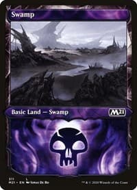 Swamp (Showcase) - Core Set 2021 - Magic: The Gathering card