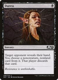 Duress - Core Set 2021 - Magic: The Gathering card