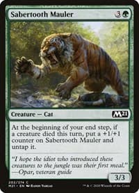 Sabertooth Mauler - Core Set 2021 - Magic: The Gathering card