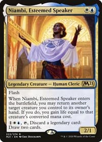 Niambi, Esteemed Speaker - Core Set 2021 - Magic: The Gathering card