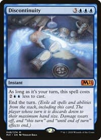 Discontinuity - Core Set 2021 - Magic: The Gathering card