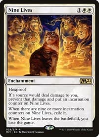 Nine Lives - Core Set 2021 - Magic: The Gathering card