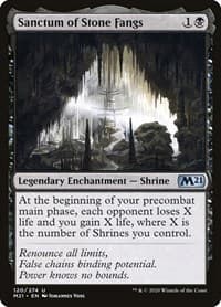 Sanctum of Stone Fangs - Core Set 2021 - Magic: The Gathering card