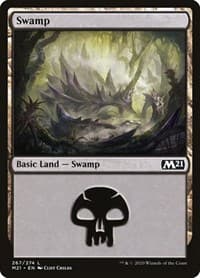 Swamp (267) - Core Set 2021 - Magic: The Gathering card