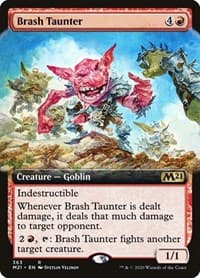 Brash Taunter (Extended Art) - Core Set 2021 - Magic: The Gathering card