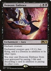 Demonic Embrace - Core Set 2021 - Magic: The Gathering card