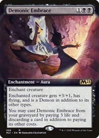 Demonic Embrace (Extended Art) - Core Set 2021 - Magic: The Gathering card