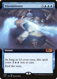 Discontinuity (Extended Art) - Core Set 2021 - Magic: The Gathering card