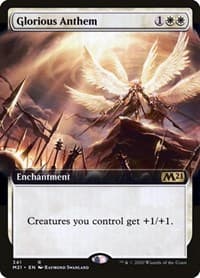 Glorious Anthem (Extended Art) - Core Set 2021 - Magic: The Gathering card