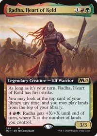 Radha, Heart of Keld (Extended Art) - Core Set 2021 - Magic: The Gathering card