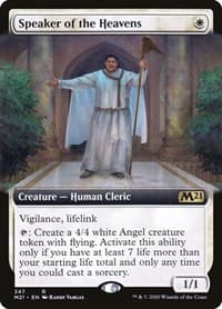 Speaker of the Heavens (Extended Art) - Core Set 2021 - Magic: The Gathering card