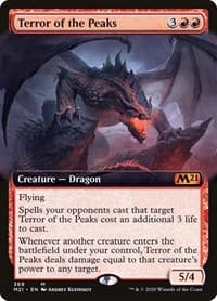 Terror of the Peaks (Extended Art) - Core Set 2021 - Magic: The Gathering card