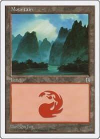 Mountain (177) - Portal Three Kingdoms - Magic: The Gathering card