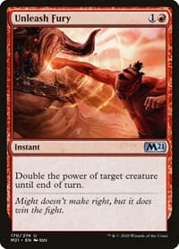 Unleash Fury - Core Set 2021 - Magic: The Gathering card