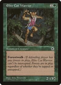 Elite Cat Warrior - Portal - Magic: The Gathering card