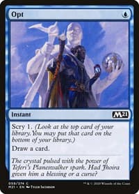 Opt - Core Set 2021 - Magic: The Gathering card